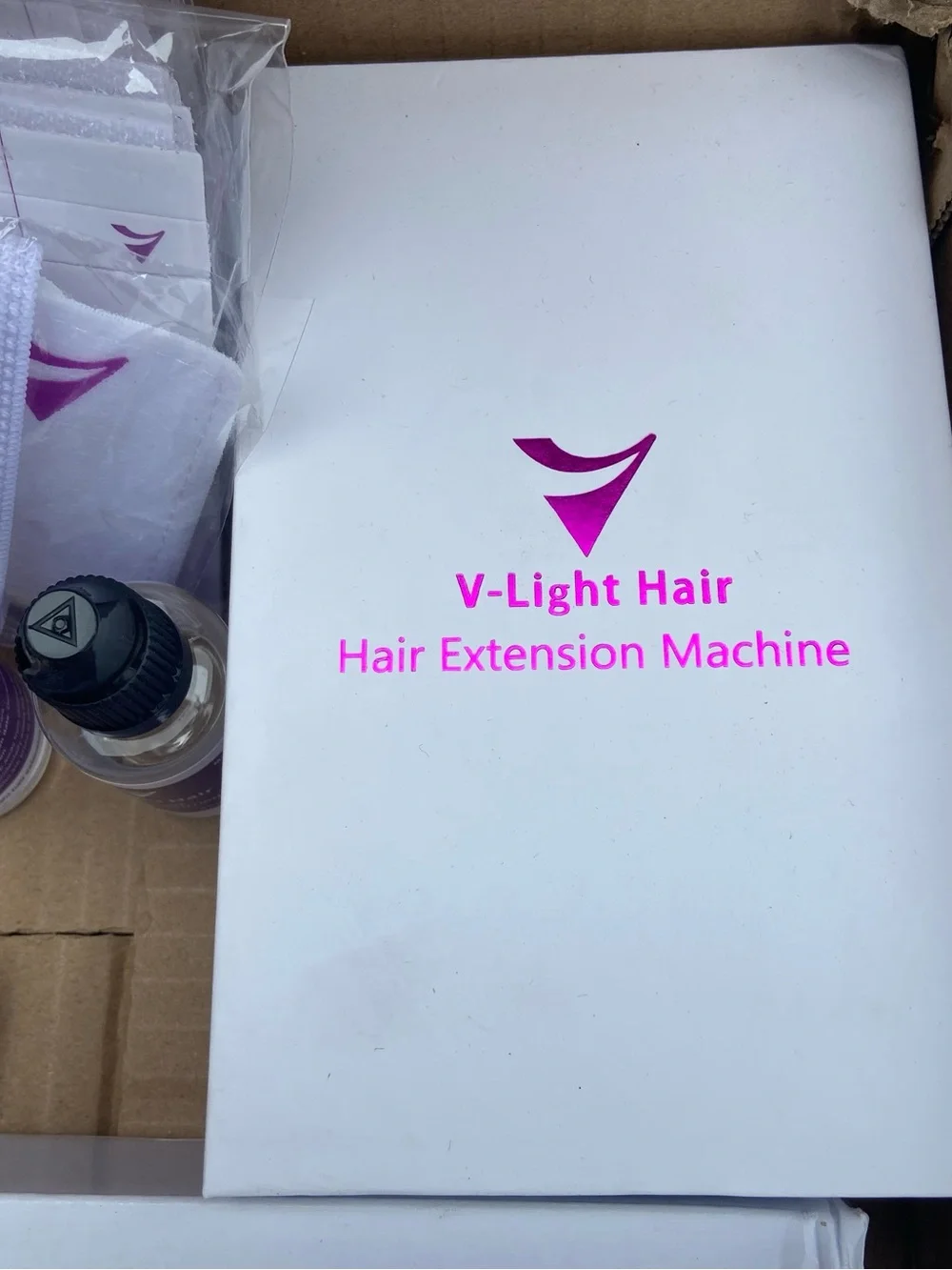 V Light Hair Extension Kit for 100% Human Hair with clear Glue Set V LIGHT Hair